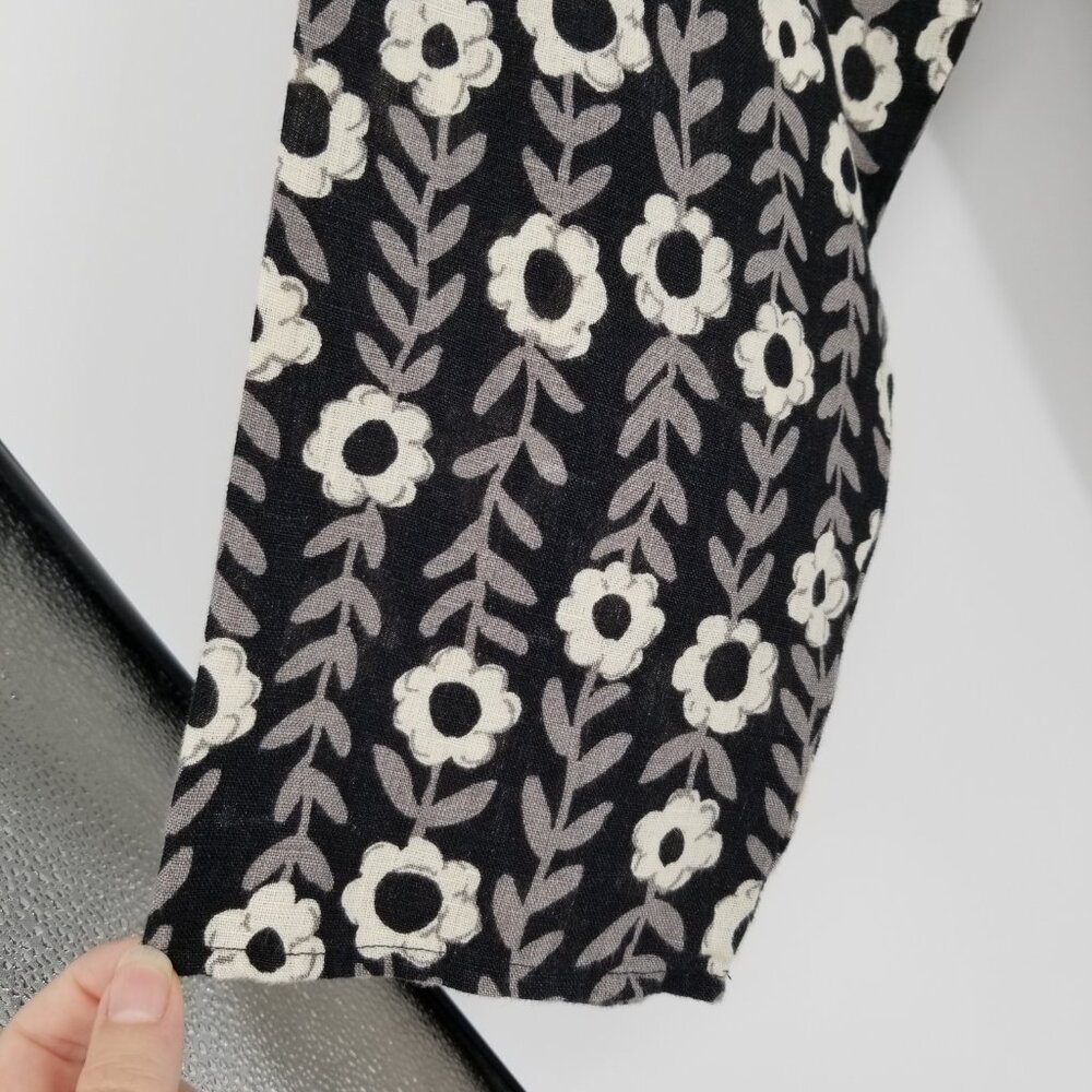 Gudrun Sjoden Linen Shirt - Oversized L, Scandi, Abstract Modern Floral - Picture 6 of 8